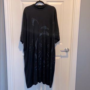 Unusual semi abstract lion print Dress